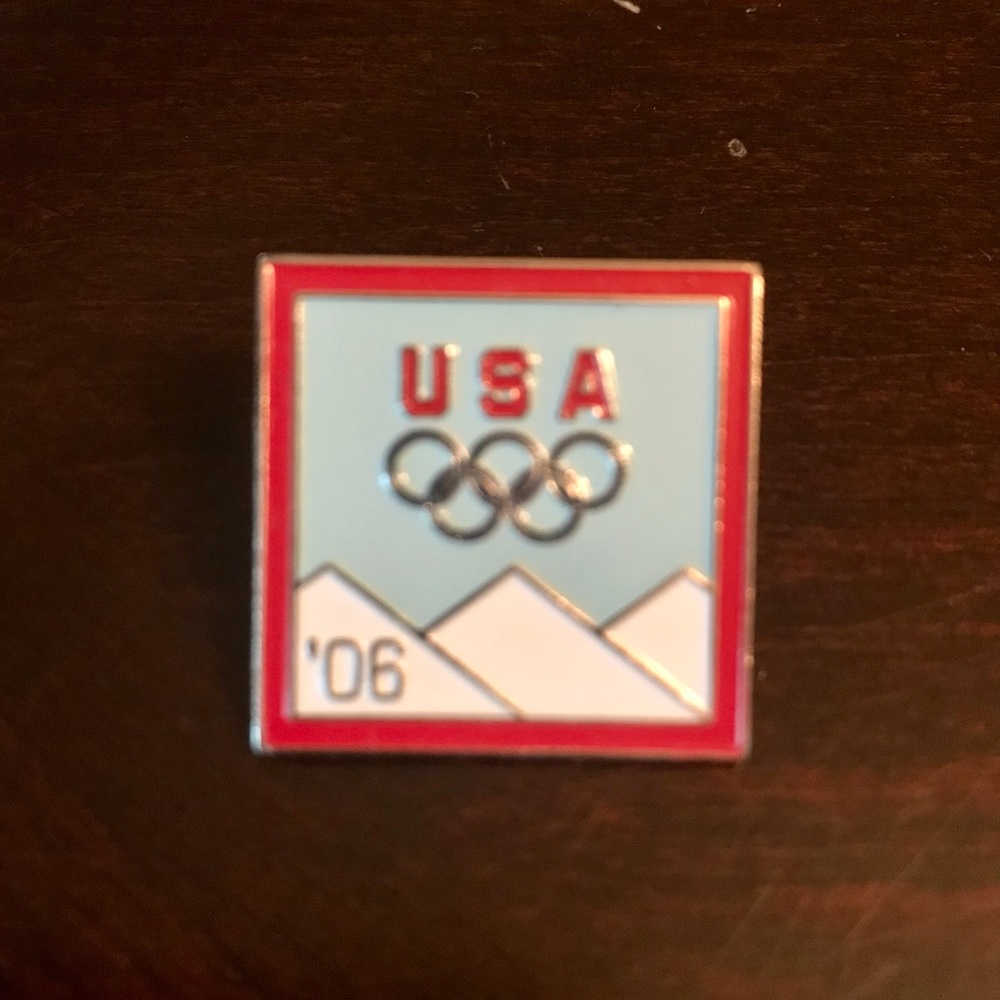Torino 2006 USA Winter Olympic Games Lapel Pin 1” Vintage Collectible by Aminco